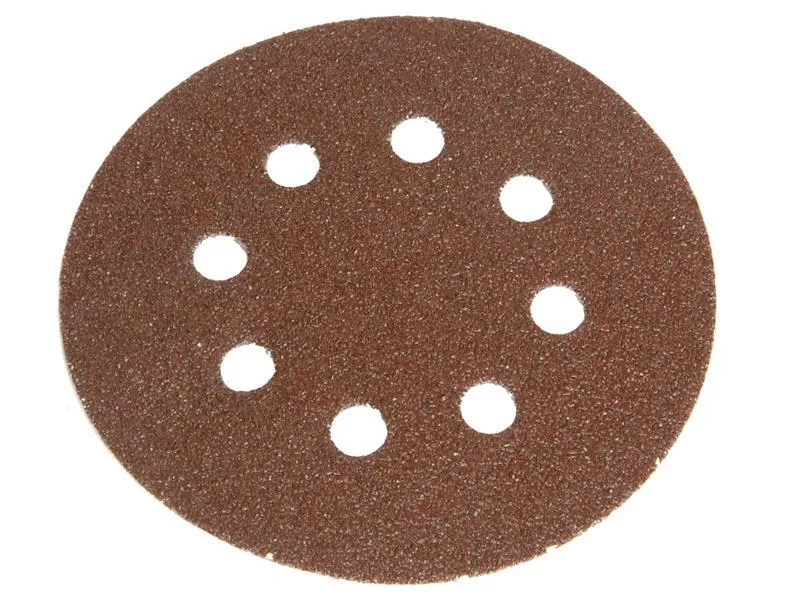 Faithfull Hook & Loop Sanding Disc Did3 Holed 125Mm Very Fine (Pack Of 5)