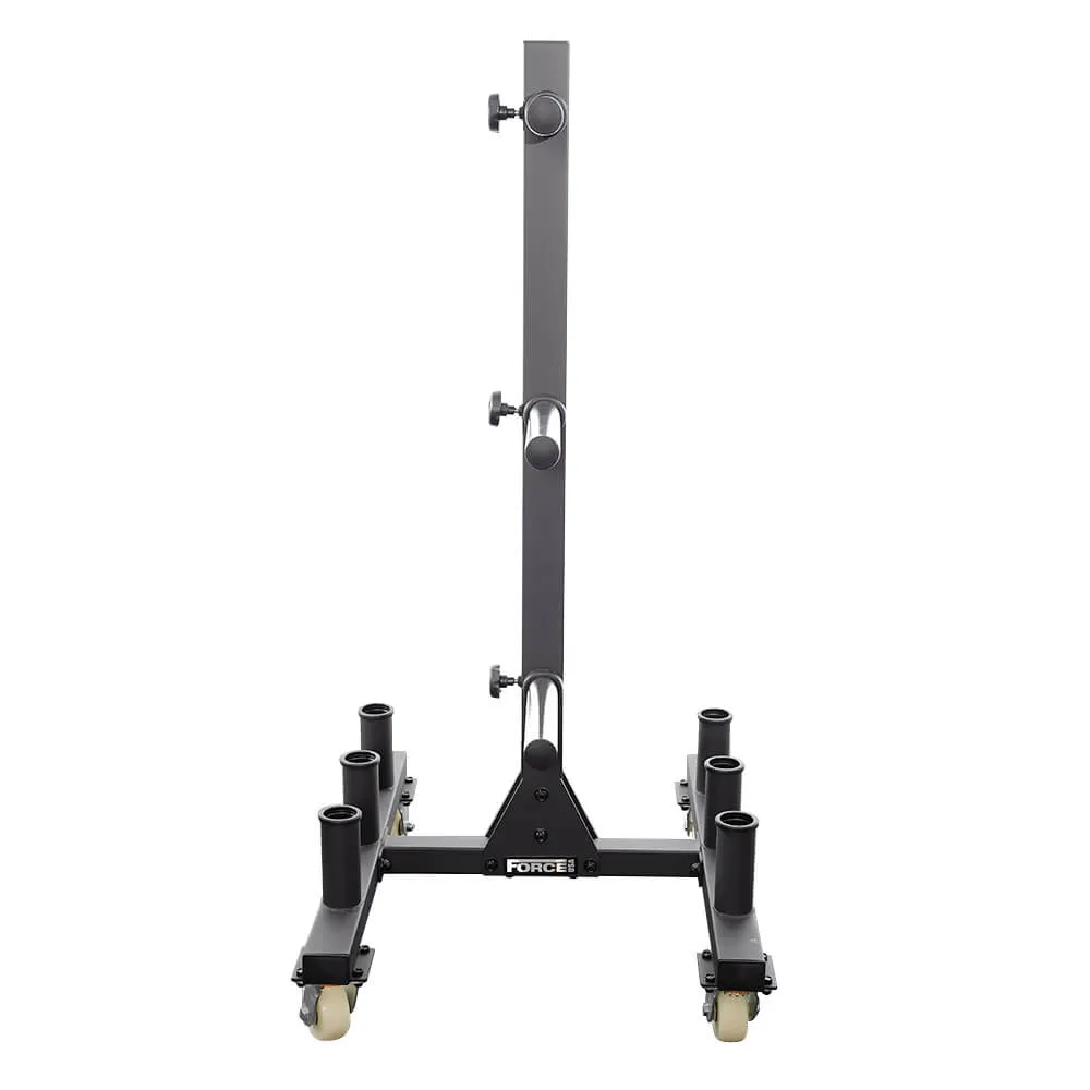 Force USA Olympic Bumper Plate Weights Gym Barbell Storage Rack Tree