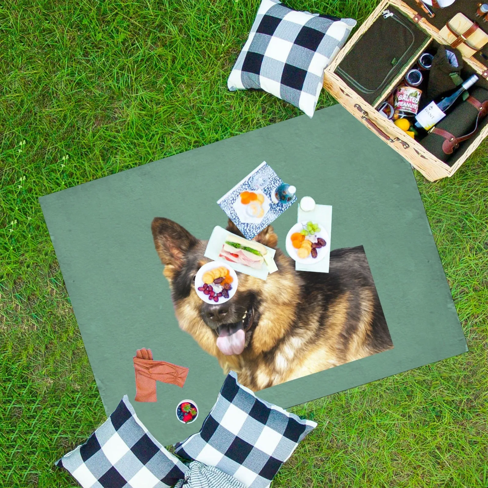 German Shepherd Picnic Mat