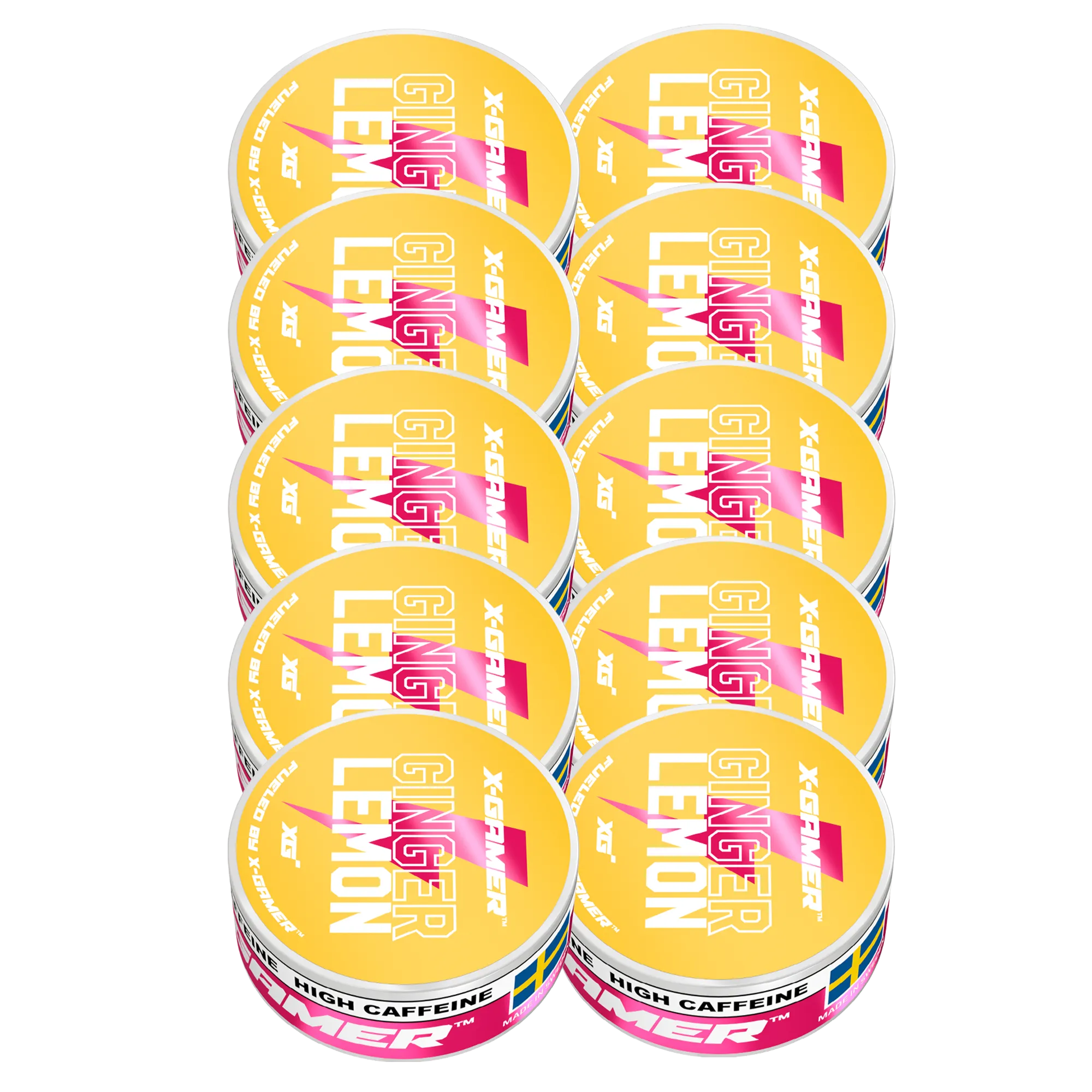 Ginger Lemon Energy Pouches (10 Pack/200 Pouches)