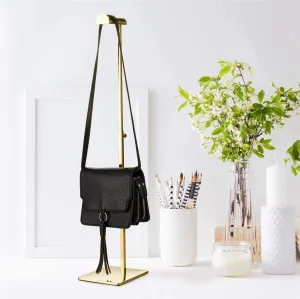 Gold Purse Display Stand -  Single Hanging Hook Handbag Stand for Boutique Store
