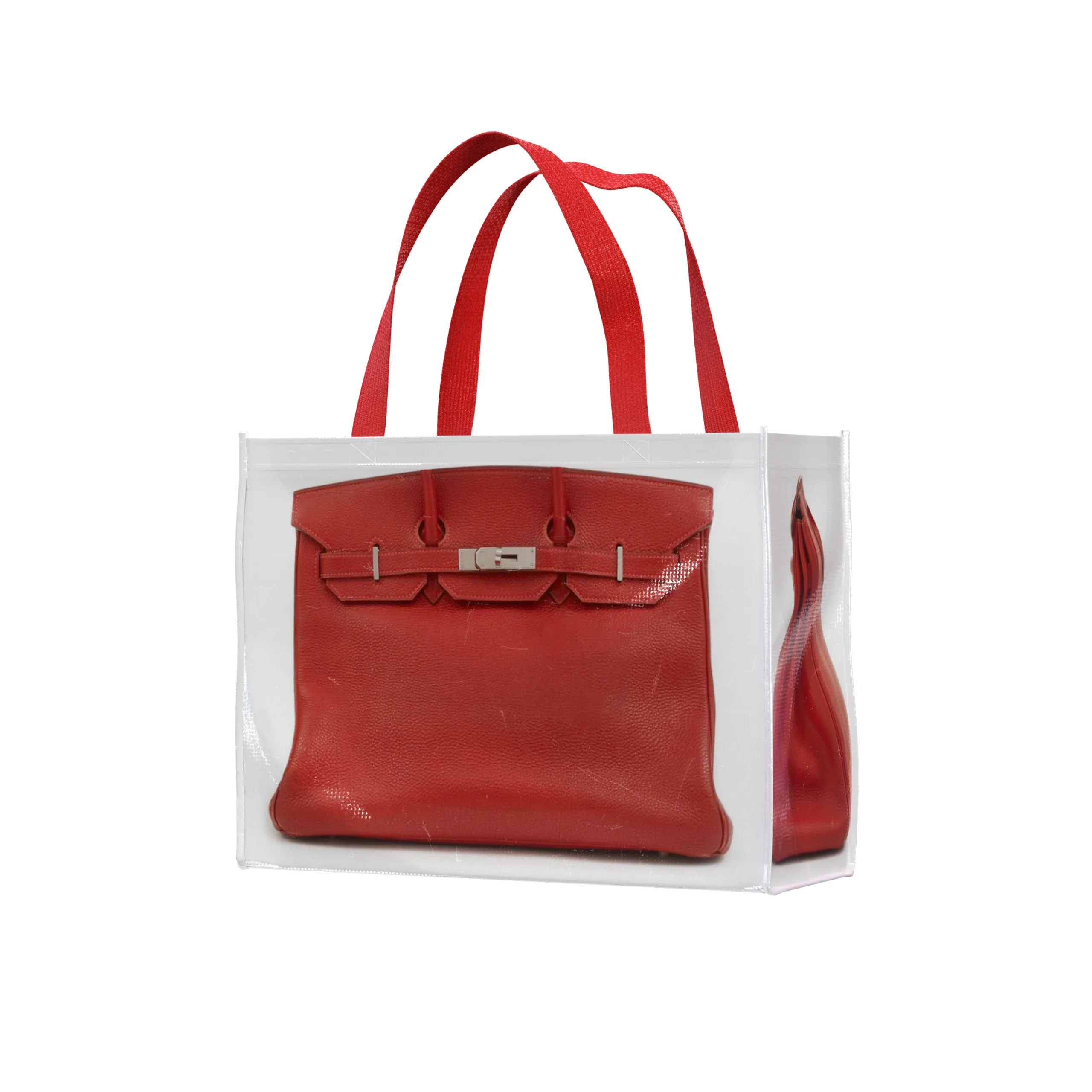 GroceryBags Creative Parody Platinum Bag Print Woven Bag Fire OverThe Net Birkin Fitness Casual Bag
