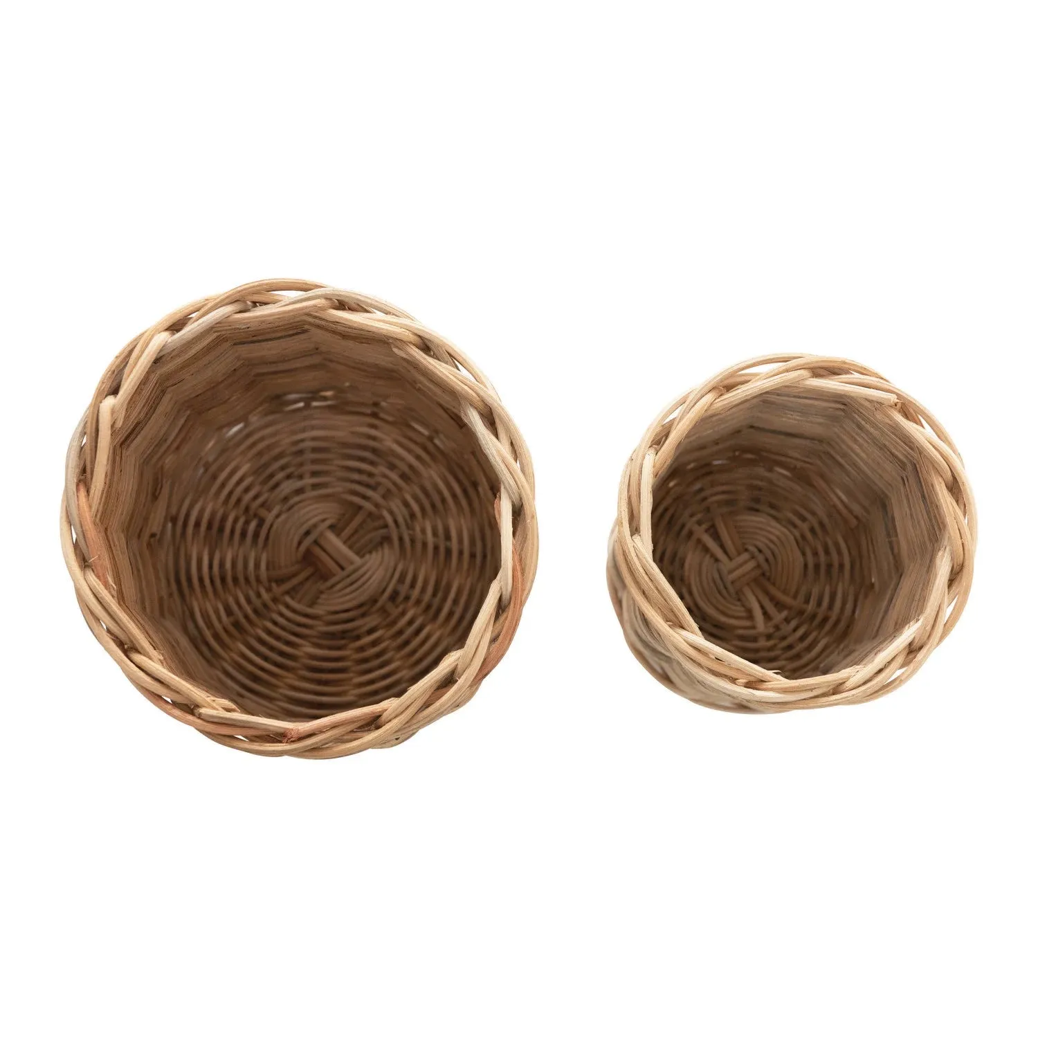 Hand-Woven Wicker Basket