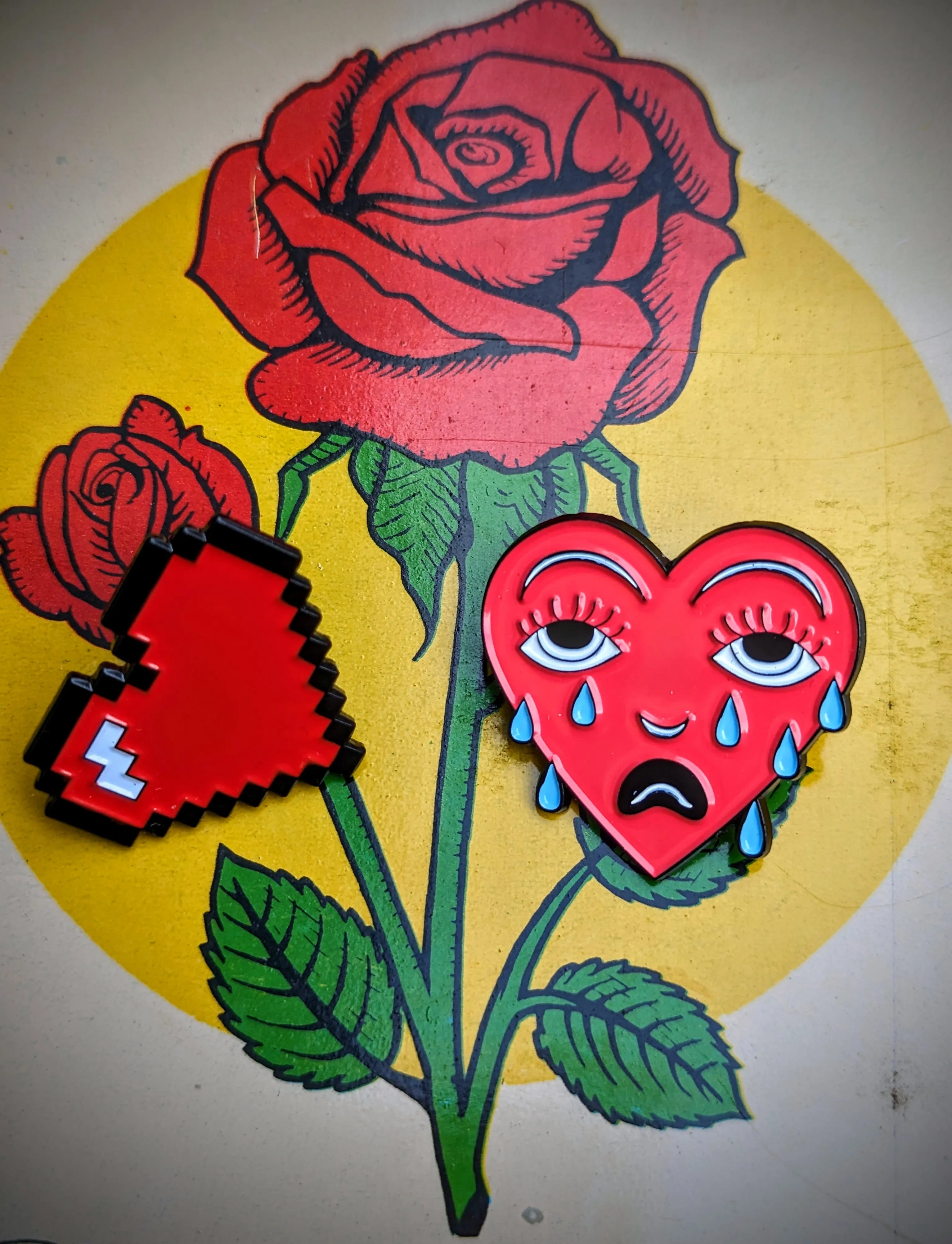 Heart pins