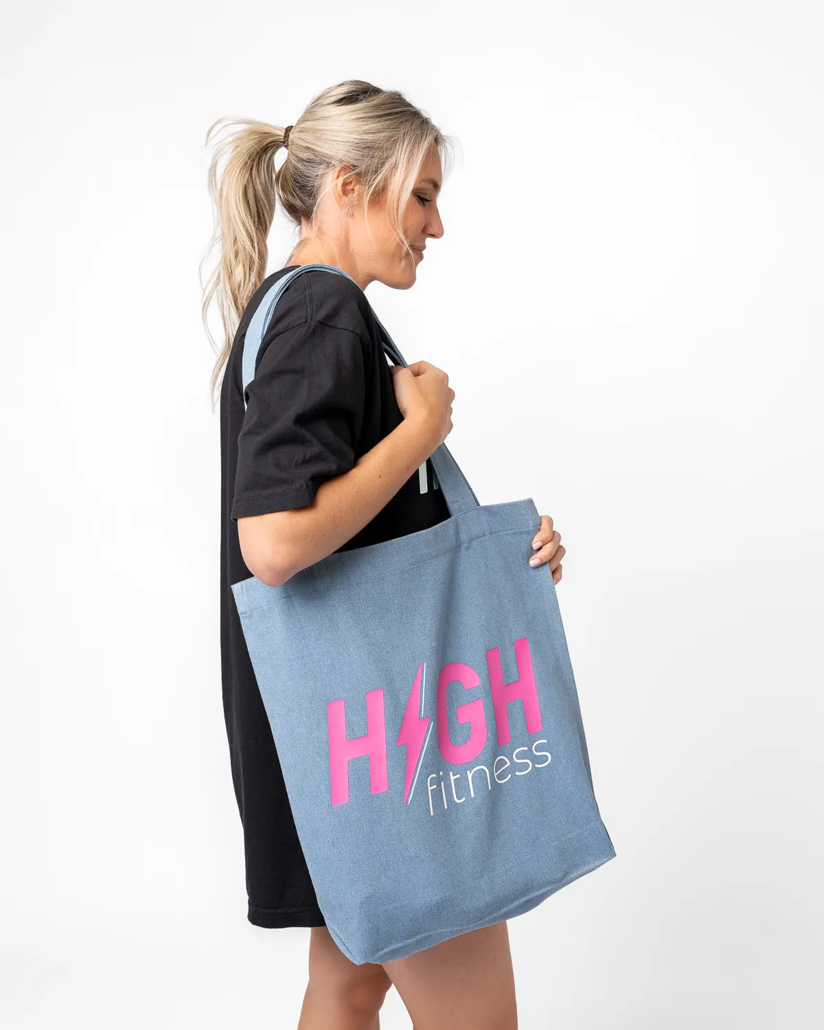 HIGH Denim Tote Bag