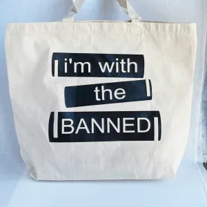 I'm with the Banned tote bag