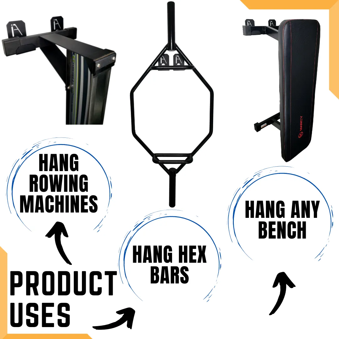 Iron American Multi-Purpose Gym Storage Wall Brackets