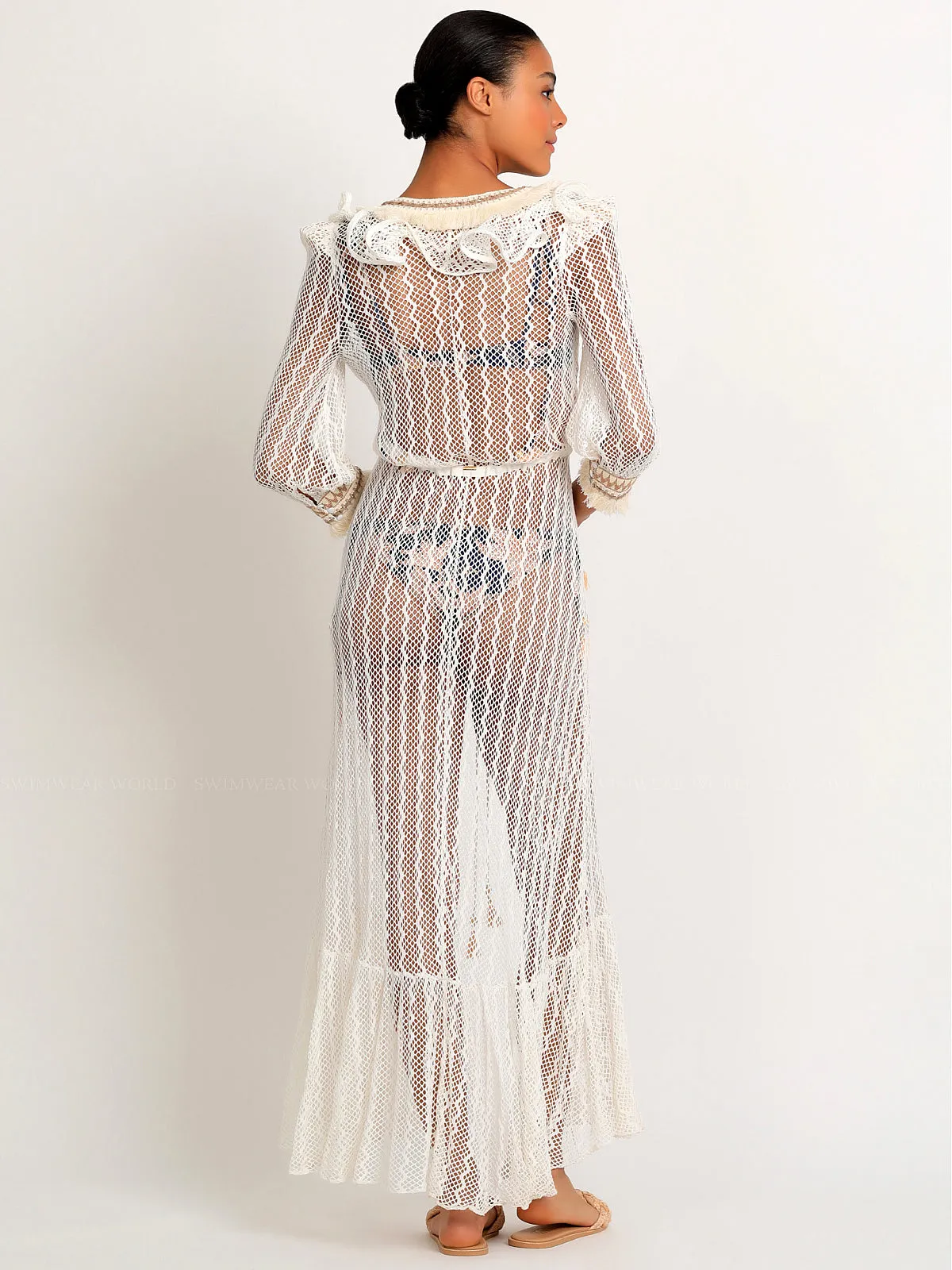Jute Trim Lace Robe