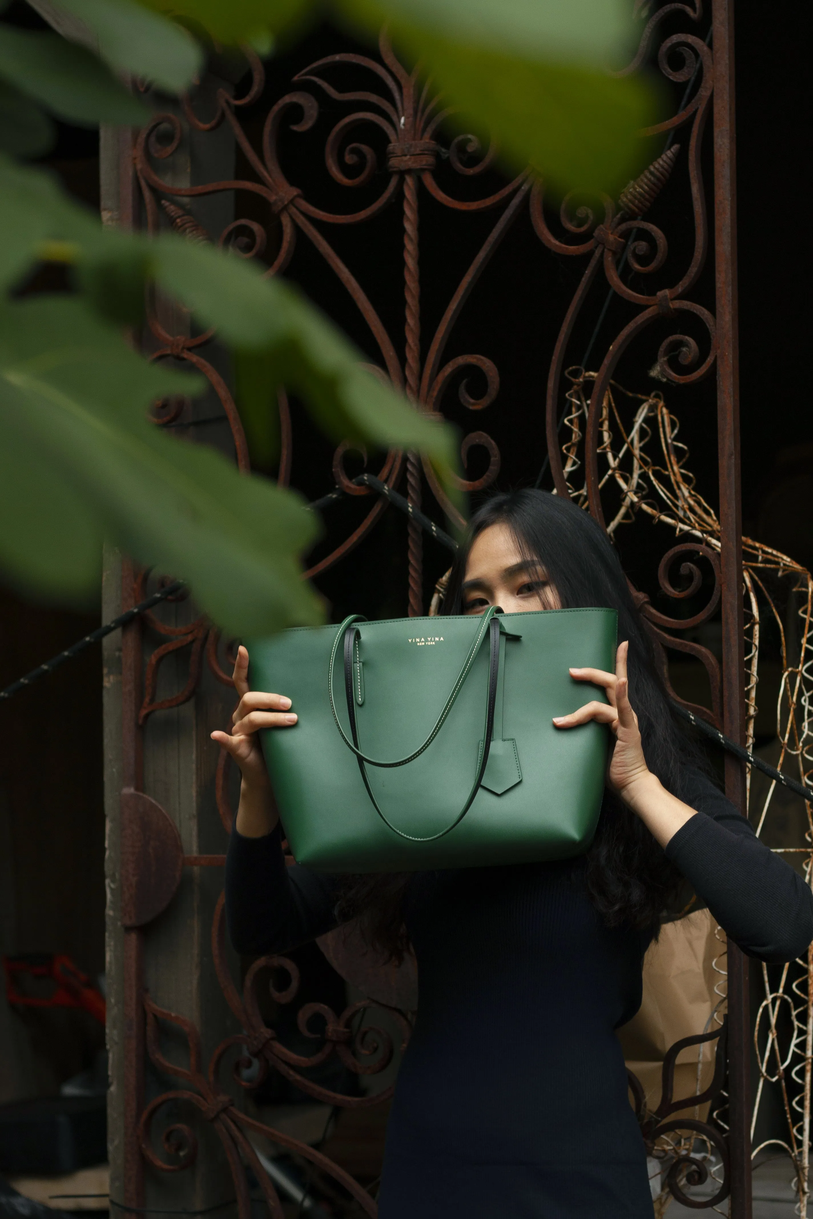 KAFKA LARGE TOTE  GREEN
