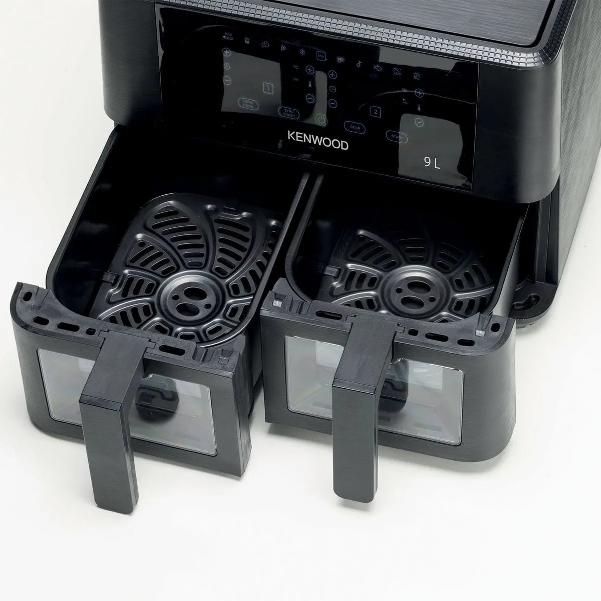 Kenwood 9L kHealthy Dual Basket Air Fryer with Window HFG95.000BK