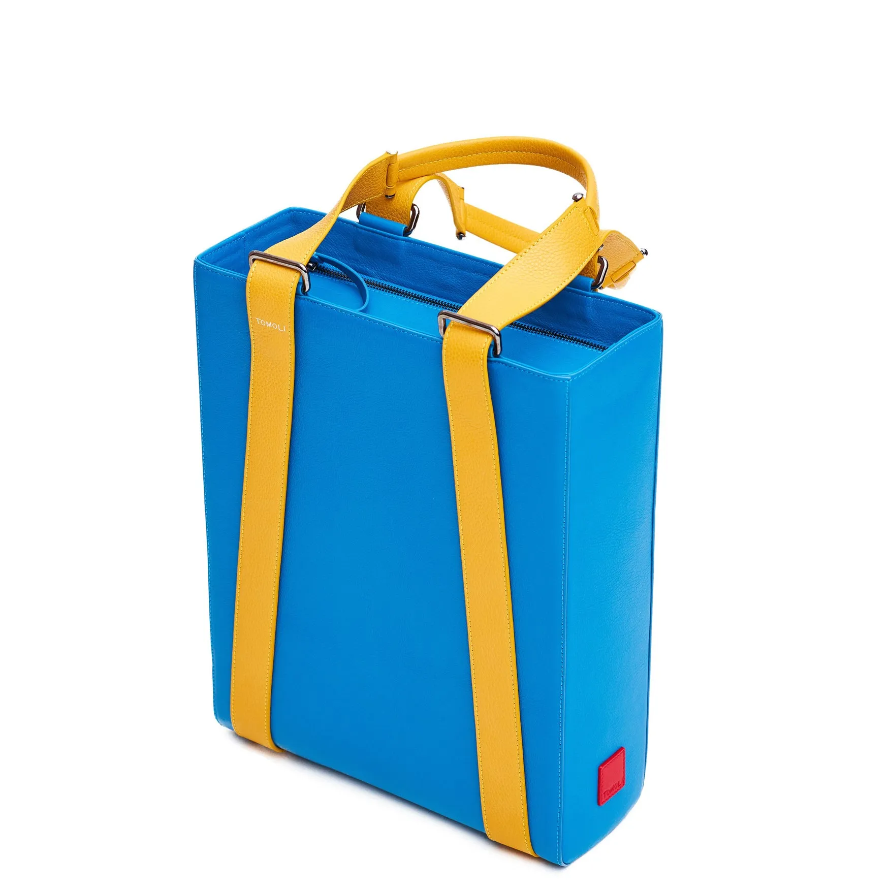 kora large convertible leather tote - golden sky