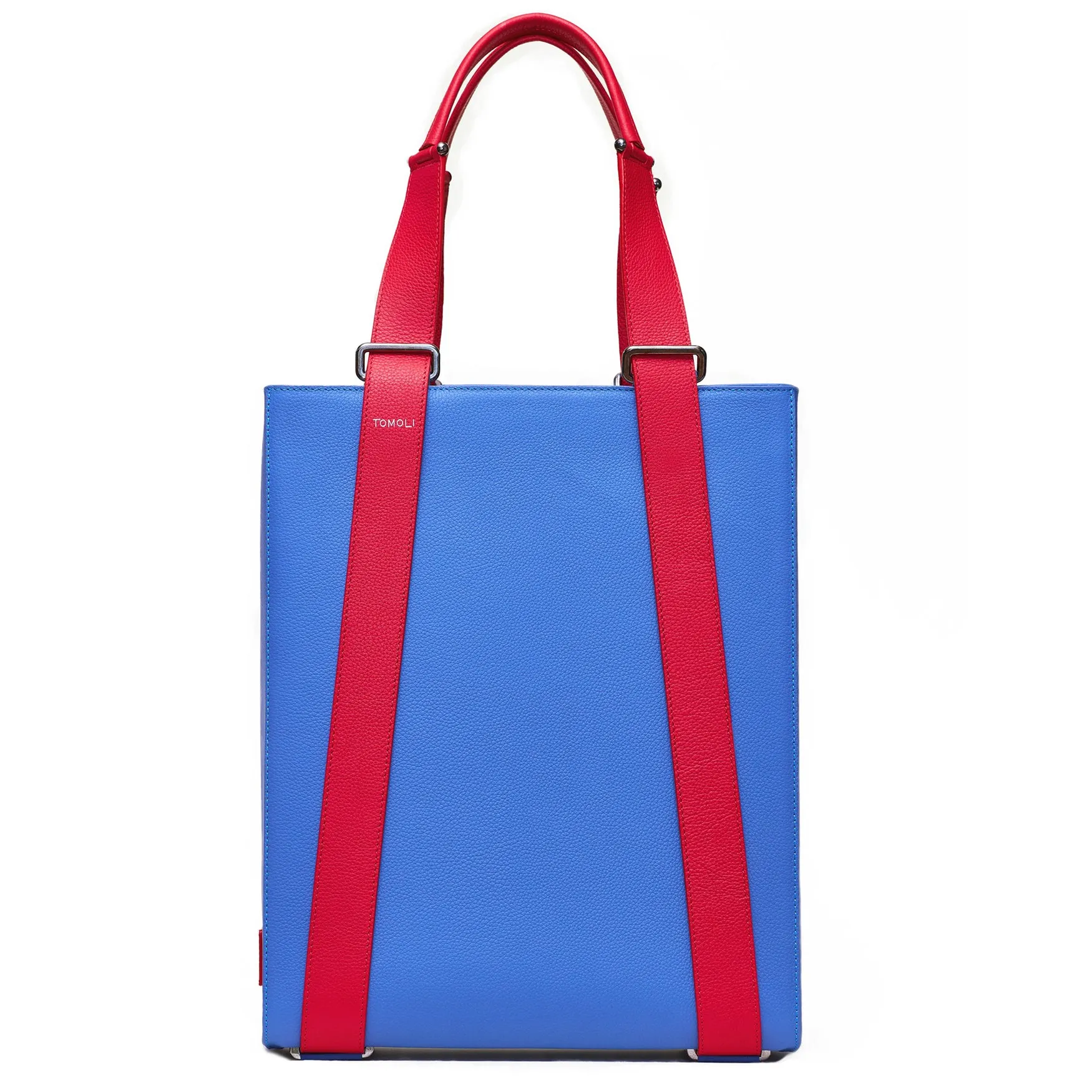 kora large convertible leather tote - hot iris