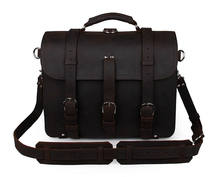 Large Leather Travel Bag, Leather Laptop Bags For Men, Best Briefcases For Men, Leather Holdall Bags