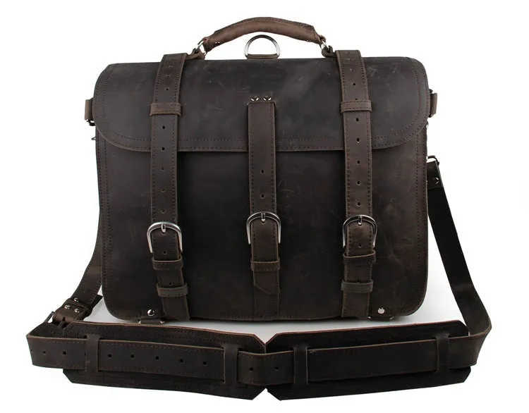 Large Leather Travel Bag, Leather Laptop Bags For Men, Best Briefcases For Men, Leather Holdall Bags
