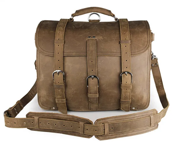 Large Leather Travel Bag, Leather Laptop Bags For Men, Best Briefcases For Men, Leather Holdall Bags