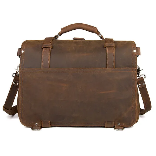 Large Leather Travel Bag, Leather Laptop Bags For Men, Best Briefcases For Men, Leather Holdall Bags