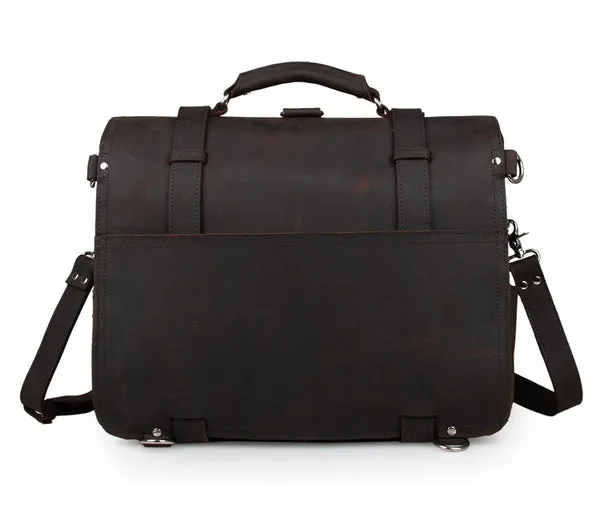 Large Leather Travel Bag, Leather Laptop Bags For Men, Best Briefcases For Men, Leather Holdall Bags
