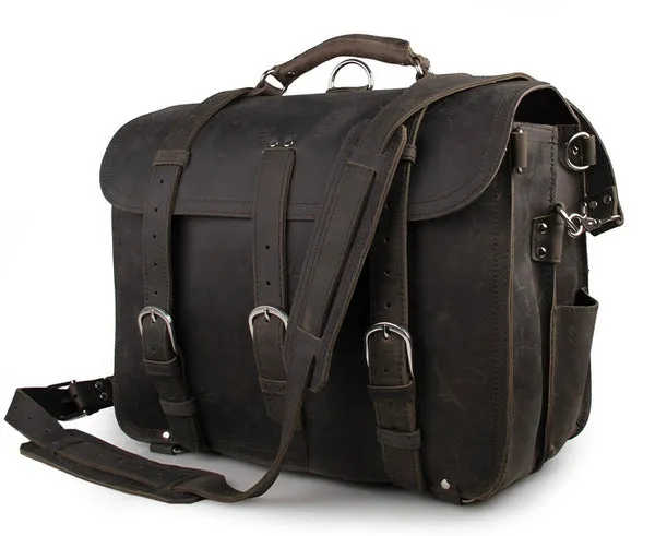Large Leather Travel Bag, Leather Laptop Bags For Men, Best Briefcases For Men, Leather Holdall Bags