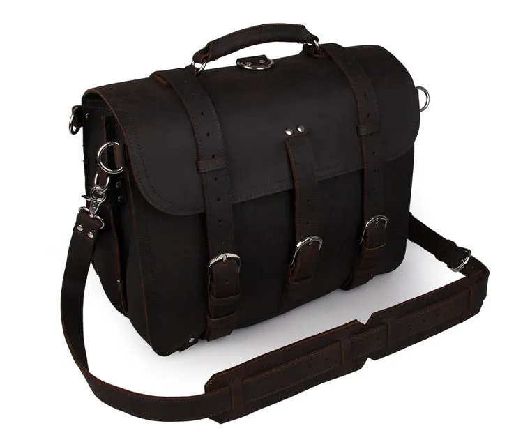 Large Leather Travel Bag, Leather Laptop Bags For Men, Best Briefcases For Men, Leather Holdall Bags
