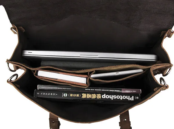 Large Leather Travel Bag, Leather Laptop Bags For Men, Best Briefcases For Men, Leather Holdall Bags