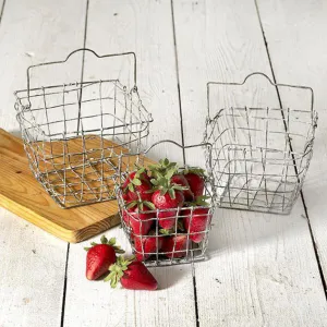 Large Wire Gathering Basket