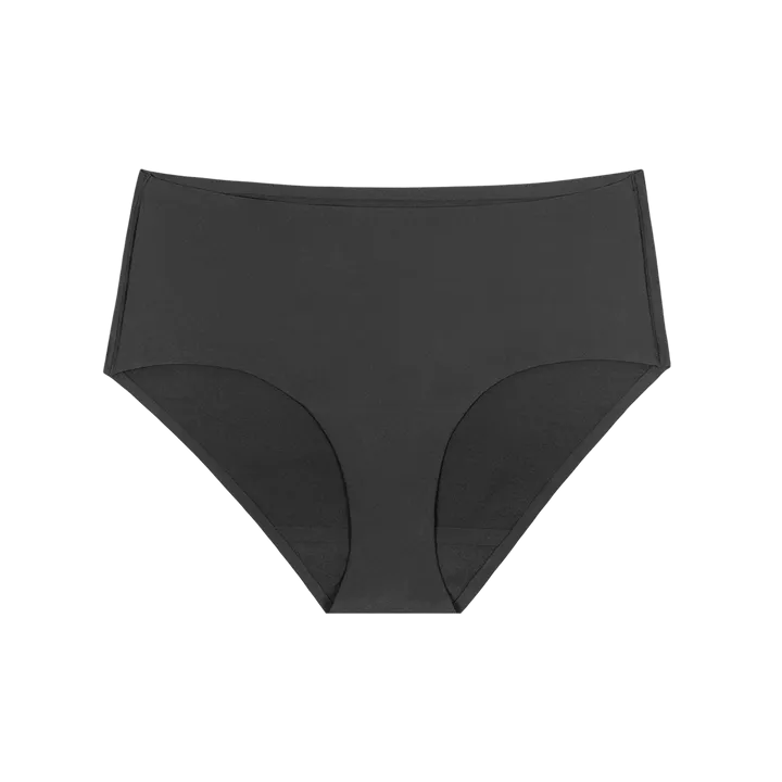 Leak Proof High Waist Brief - Black (Moderate)