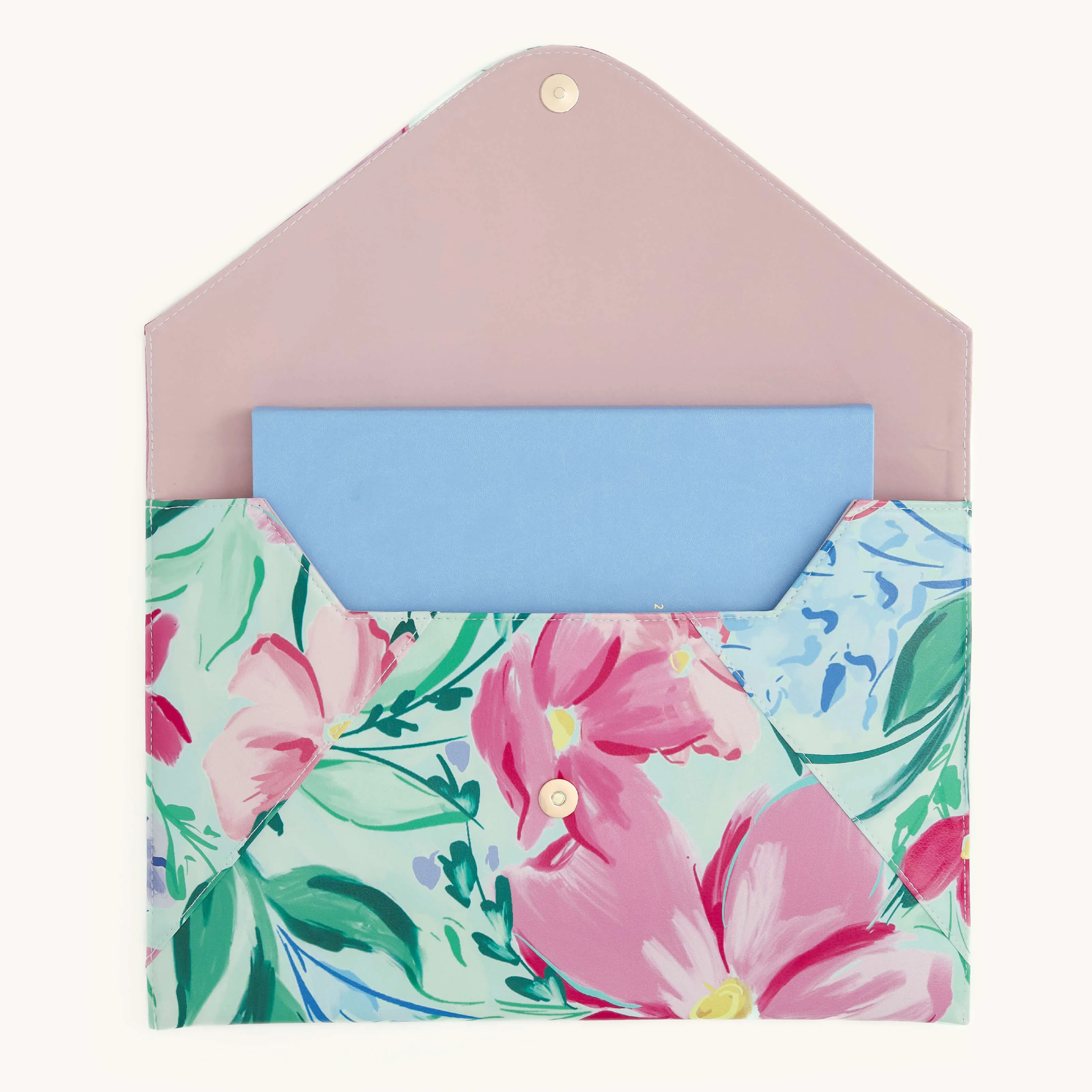 Leatherette Tech Case - Blush Magnolia