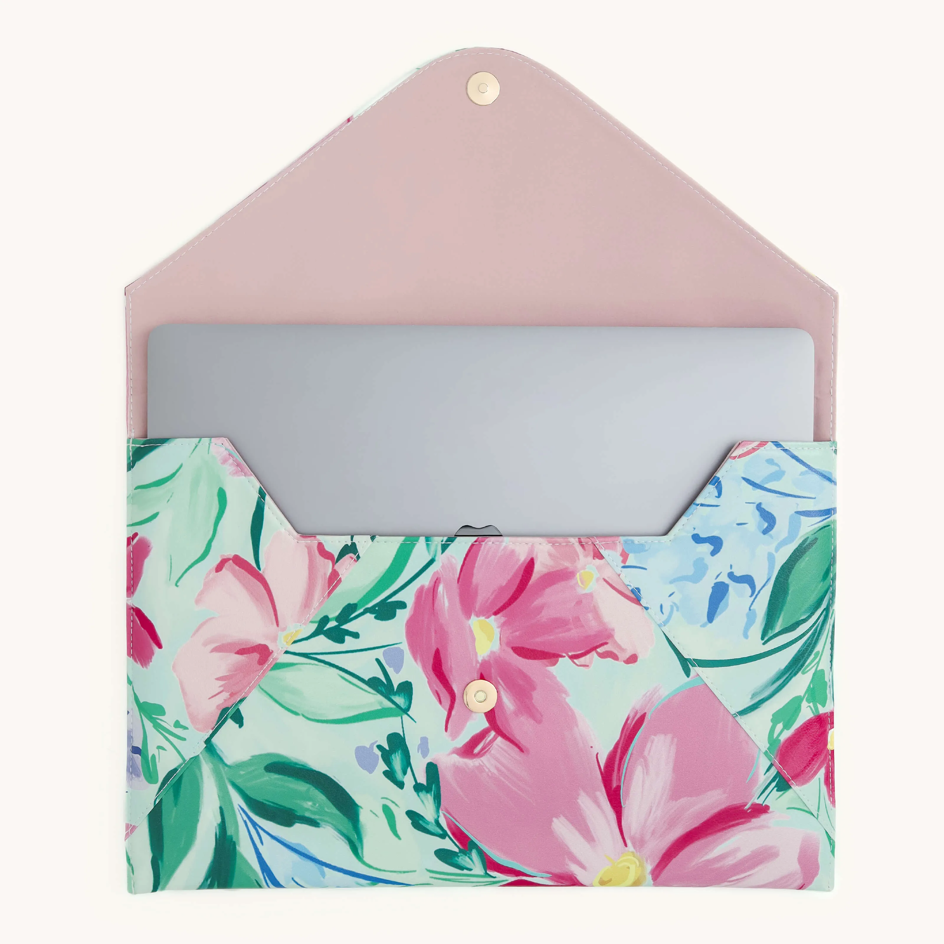 Leatherette Tech Case - Blush Magnolia
