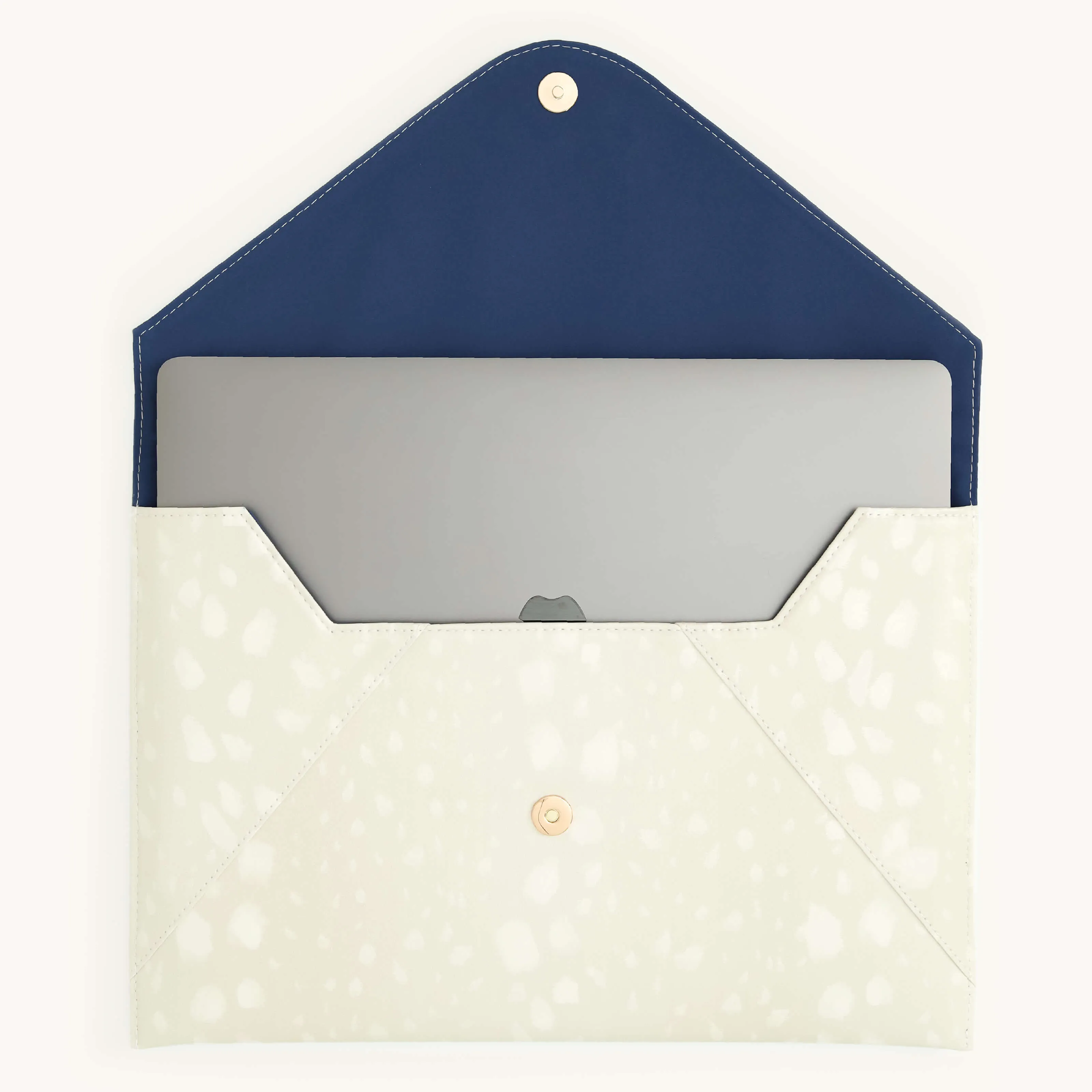 Leatherette Tech Case - Ivory Antelope