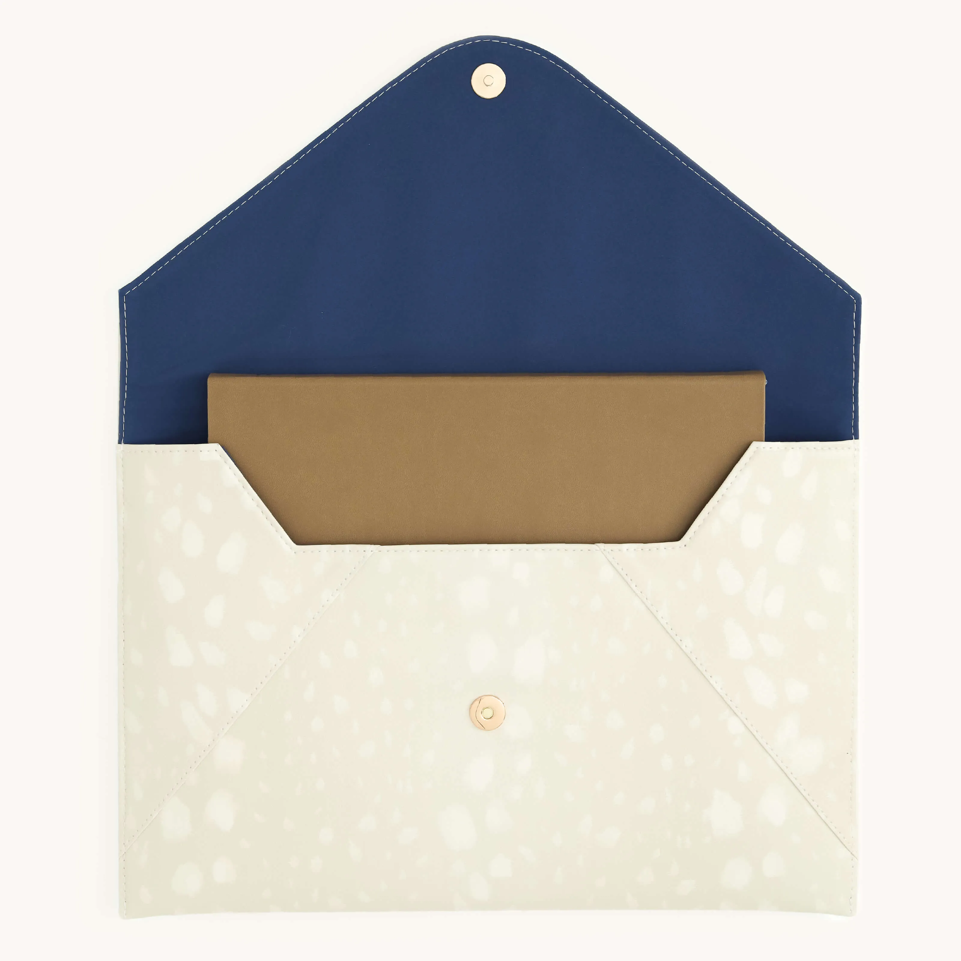 Leatherette Tech Case - Ivory Antelope
