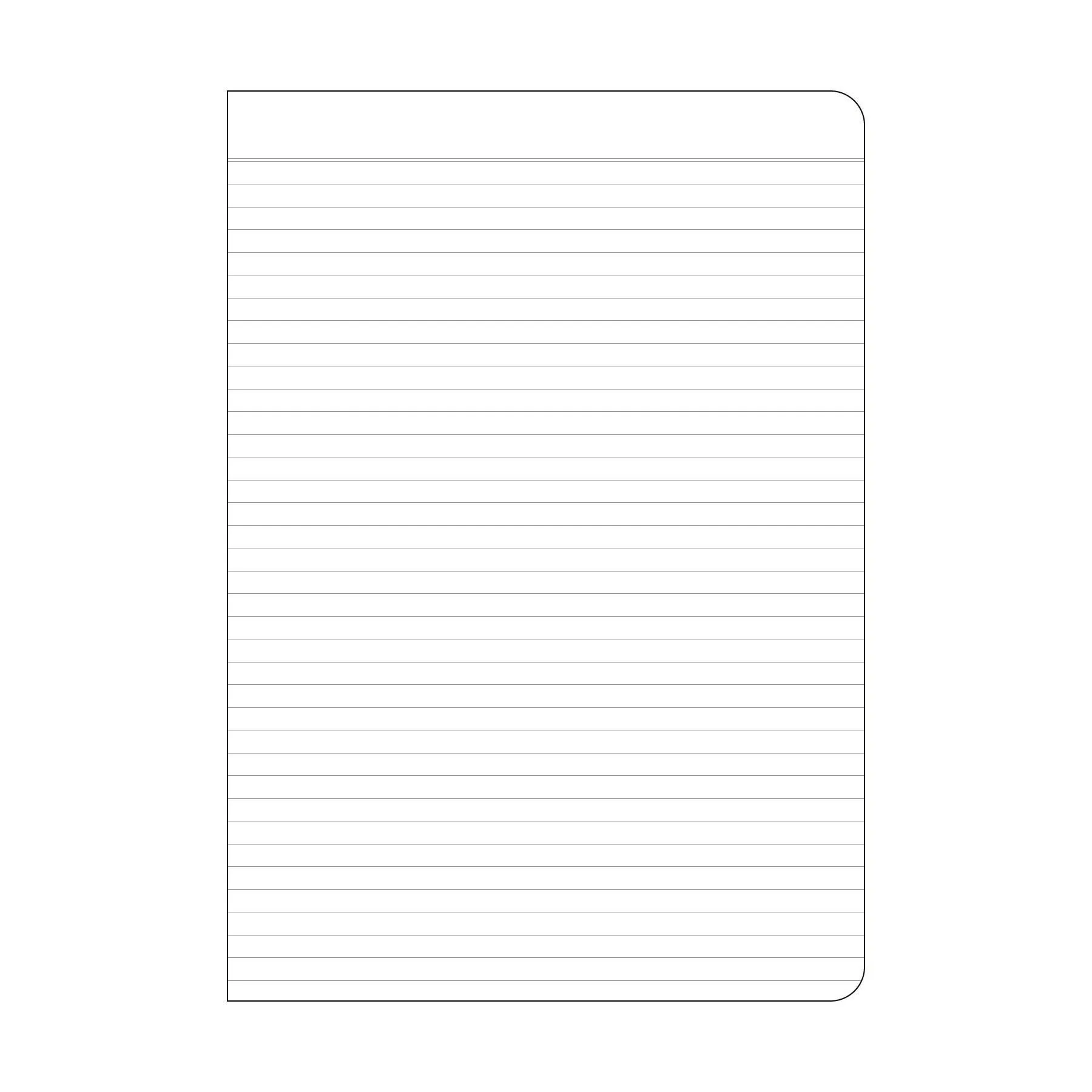 Lined Notebook