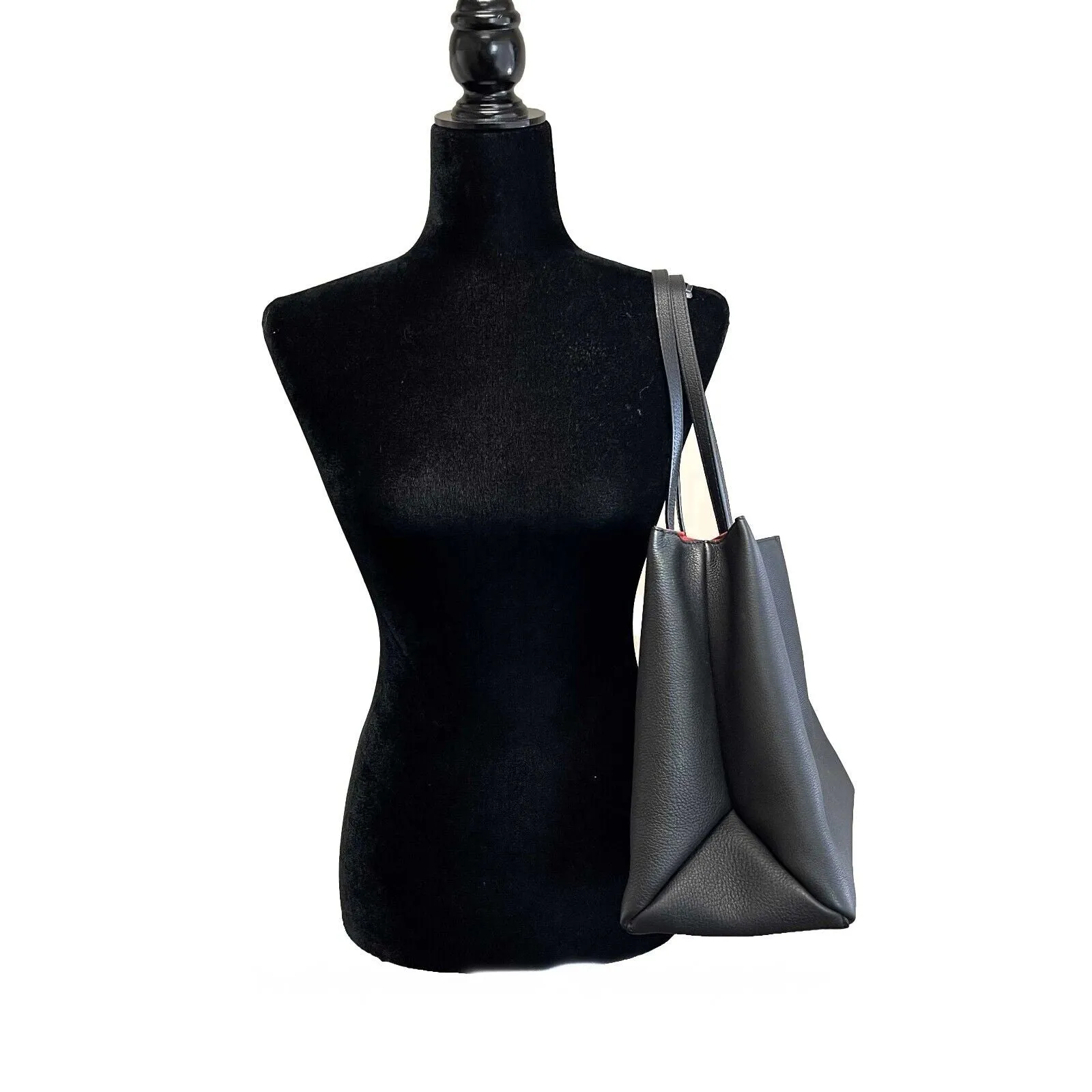 Louis Vuitton Excellent Black Lockme Go Shopper Tote Shoulder Bag / Tote