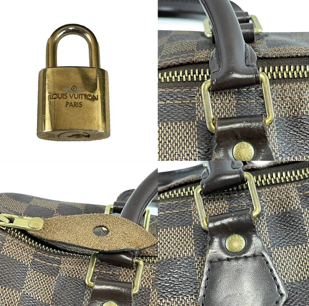 Louis Vuitton Speedy 30 2013 Damier Ebene Brown Handbag