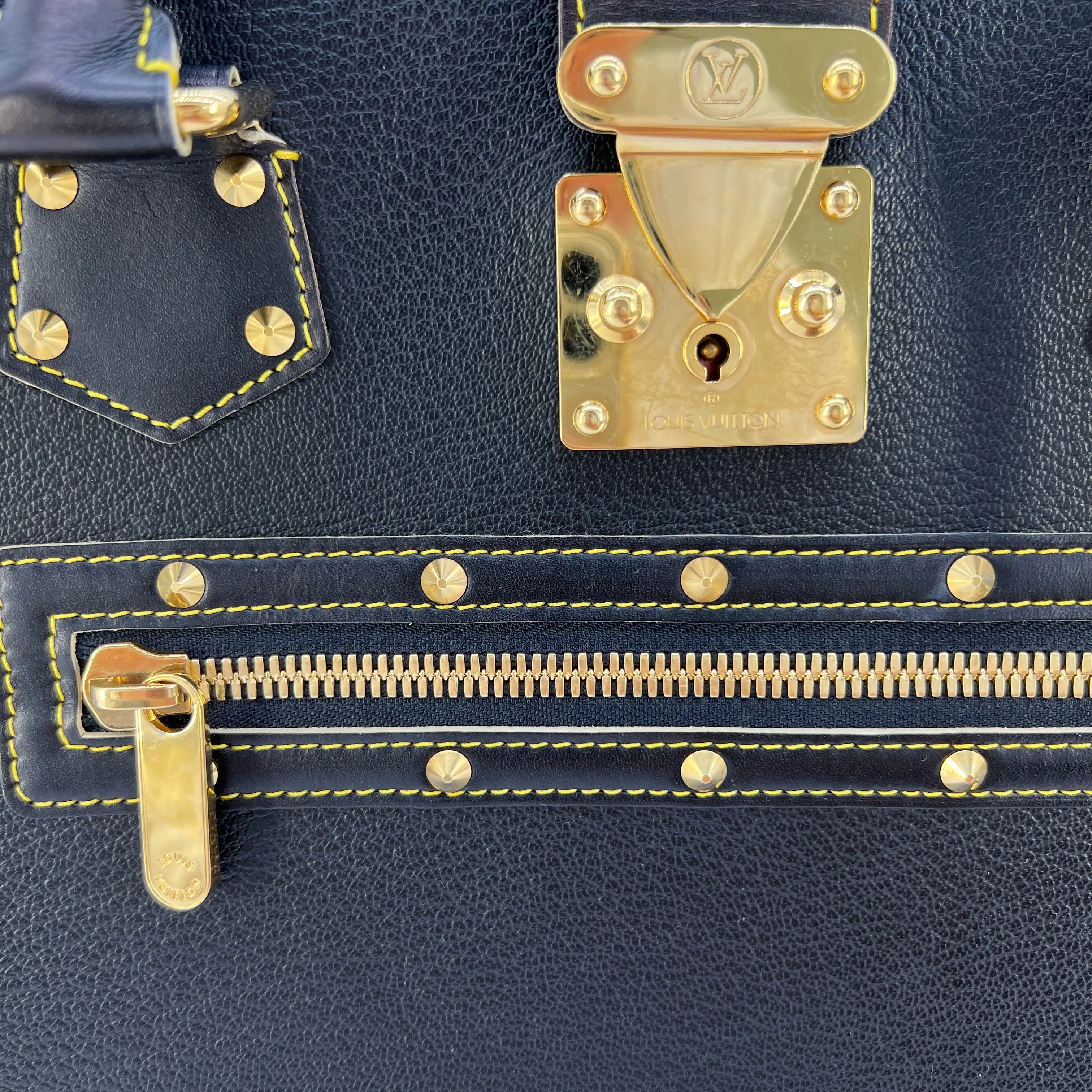 Louis Vuitton Suhali Le Fabuleux Handbag Leather Black [Guaranteed Authentic]