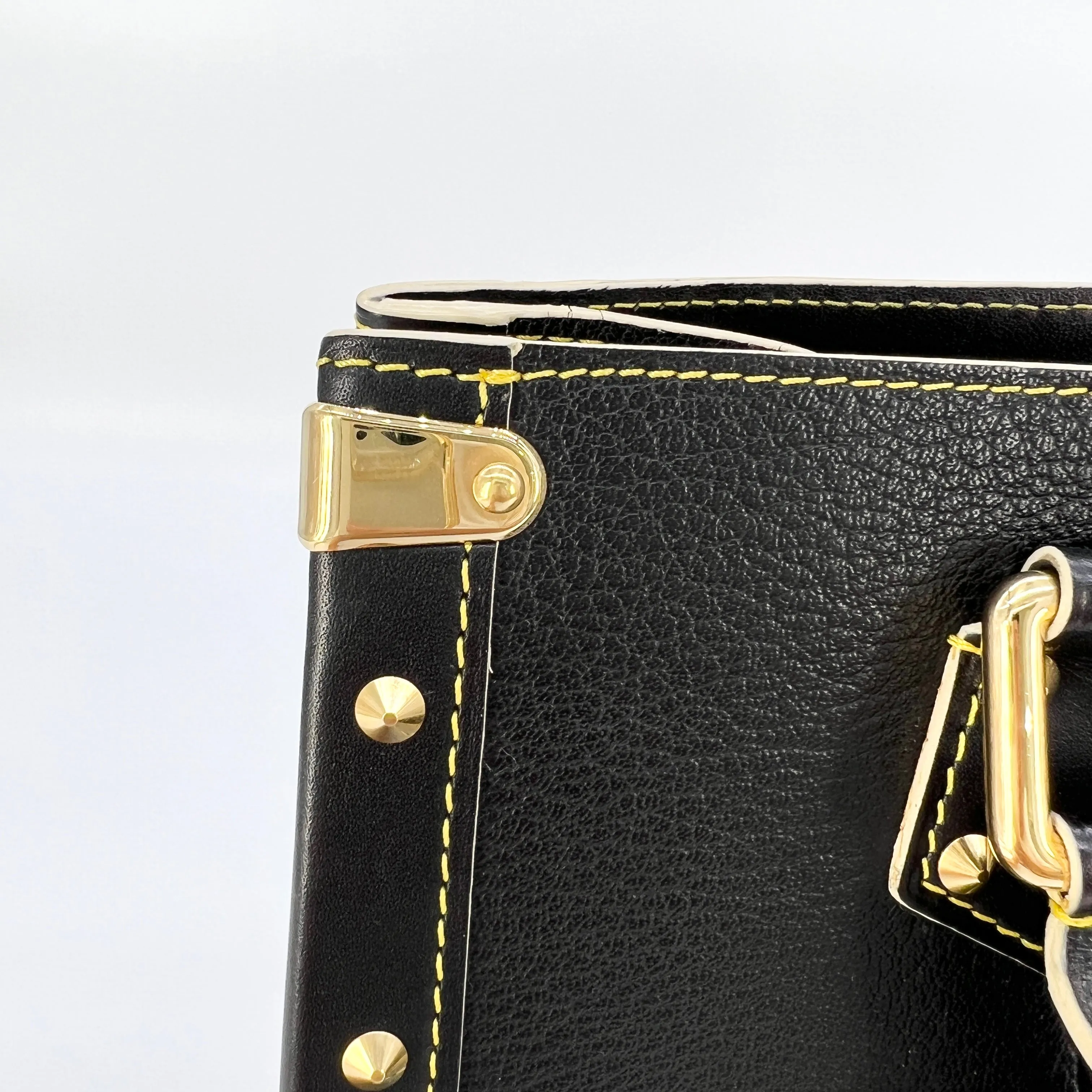 Louis Vuitton Suhali Le Fabuleux Handbag Leather Black [Guaranteed Authentic]
