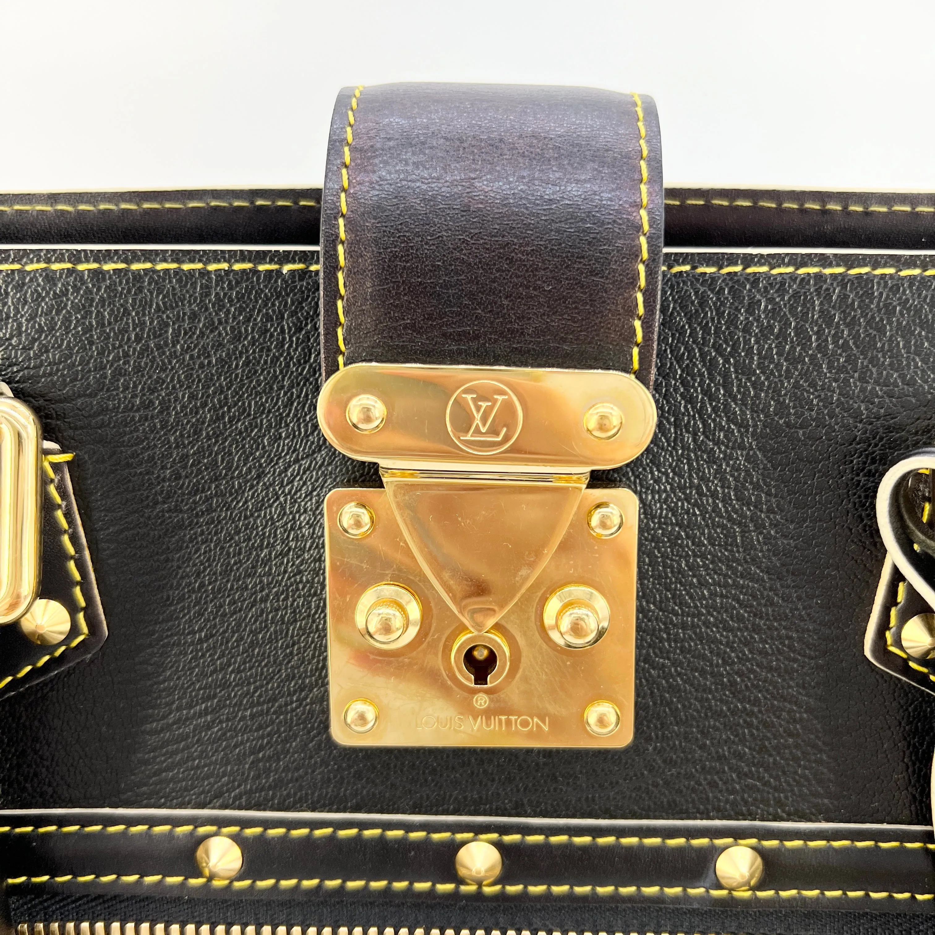 Louis Vuitton Suhali Le Fabuleux Handbag Leather Black [Guaranteed Authentic]