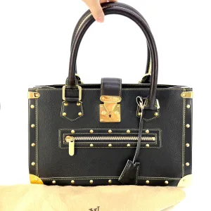 Louis Vuitton Suhali Le Fabuleux Handbag Leather Black [Guaranteed Authentic]