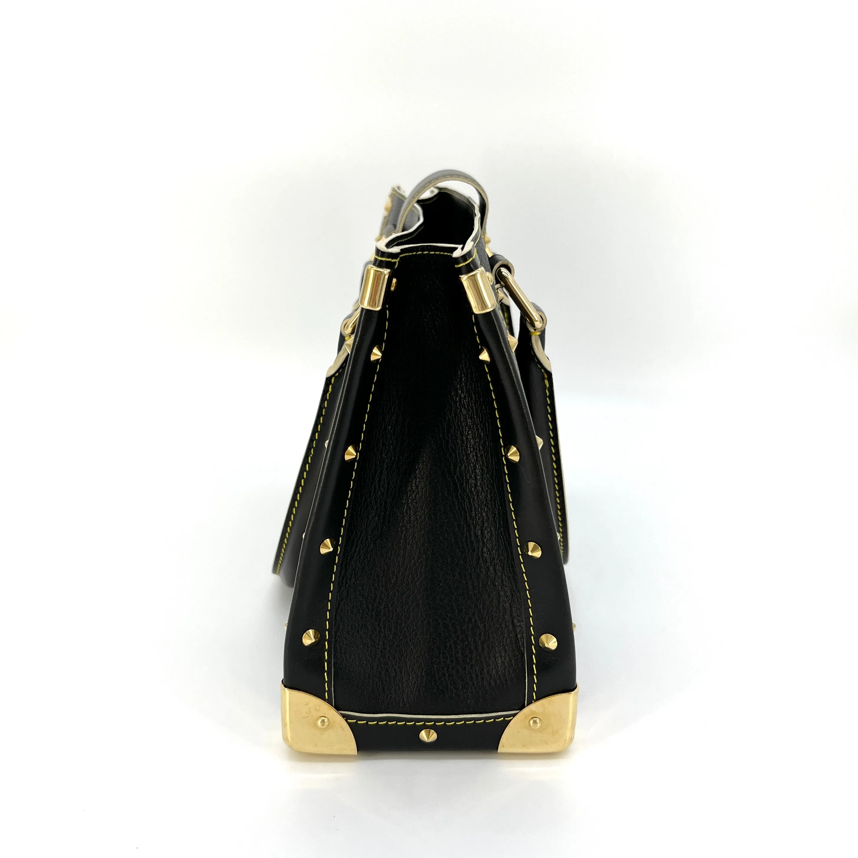 Louis Vuitton Suhali Le Fabuleux Handbag Leather Black [Guaranteed Authentic]