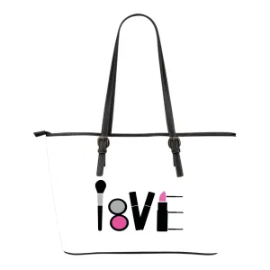 LOVE Makeup White Tote Bag