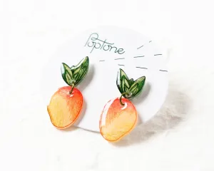 Mango Fruit Drop Earrings