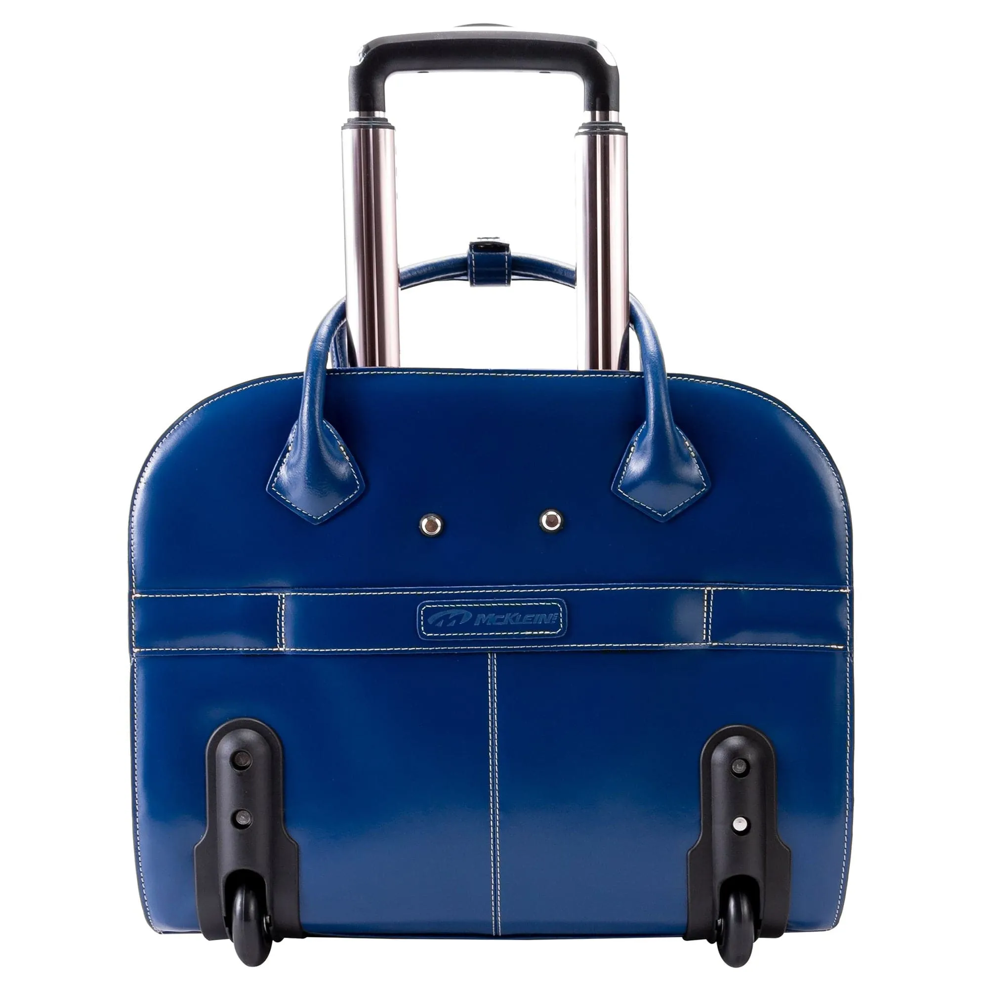 McKlein USA Granville 15" Leather Wheeled Laptop Briefcase