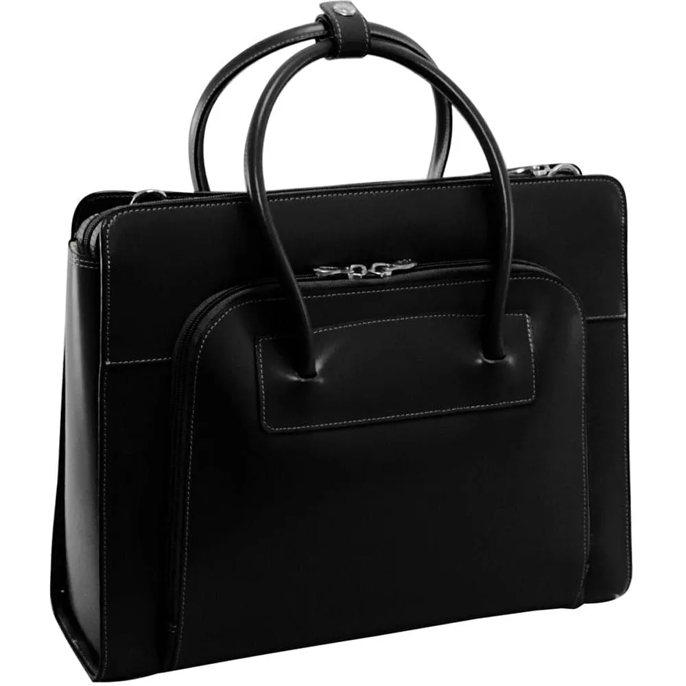 McKlein USA Lake Forest 15" Leather Laptop Briefcase