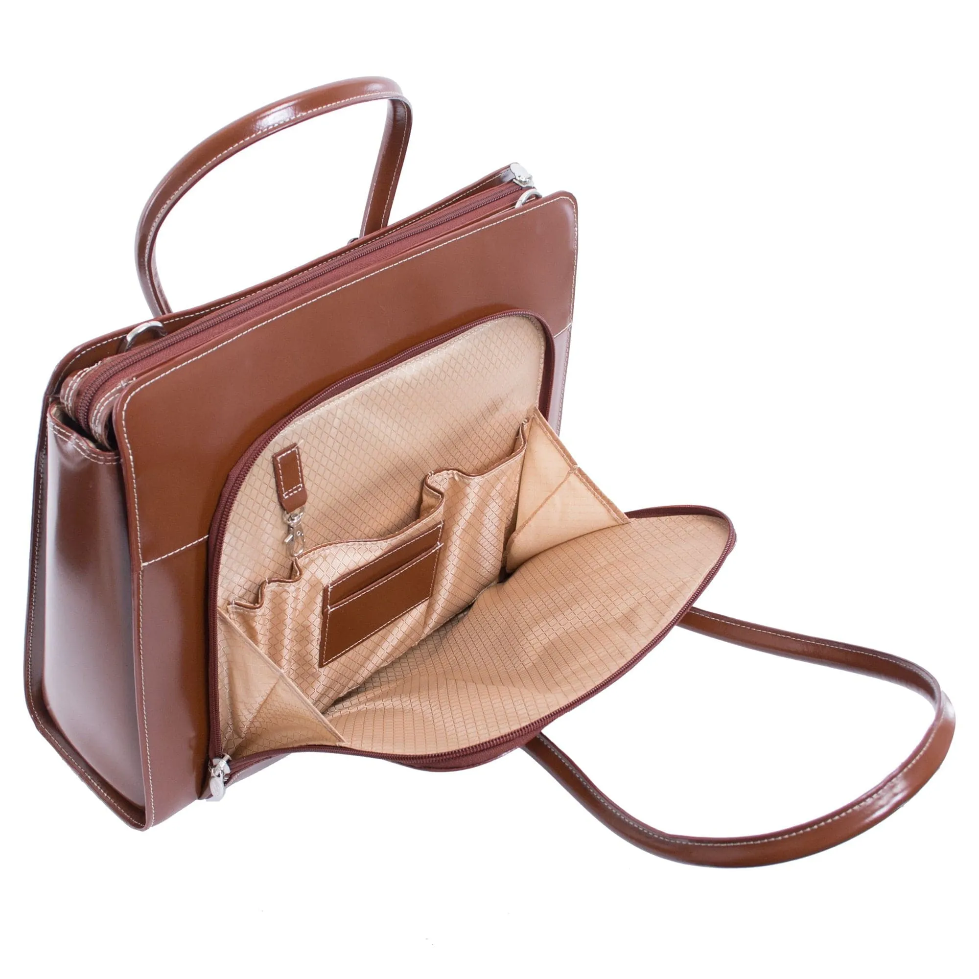 McKlein USA Lake Forest 15" Leather Laptop Briefcase