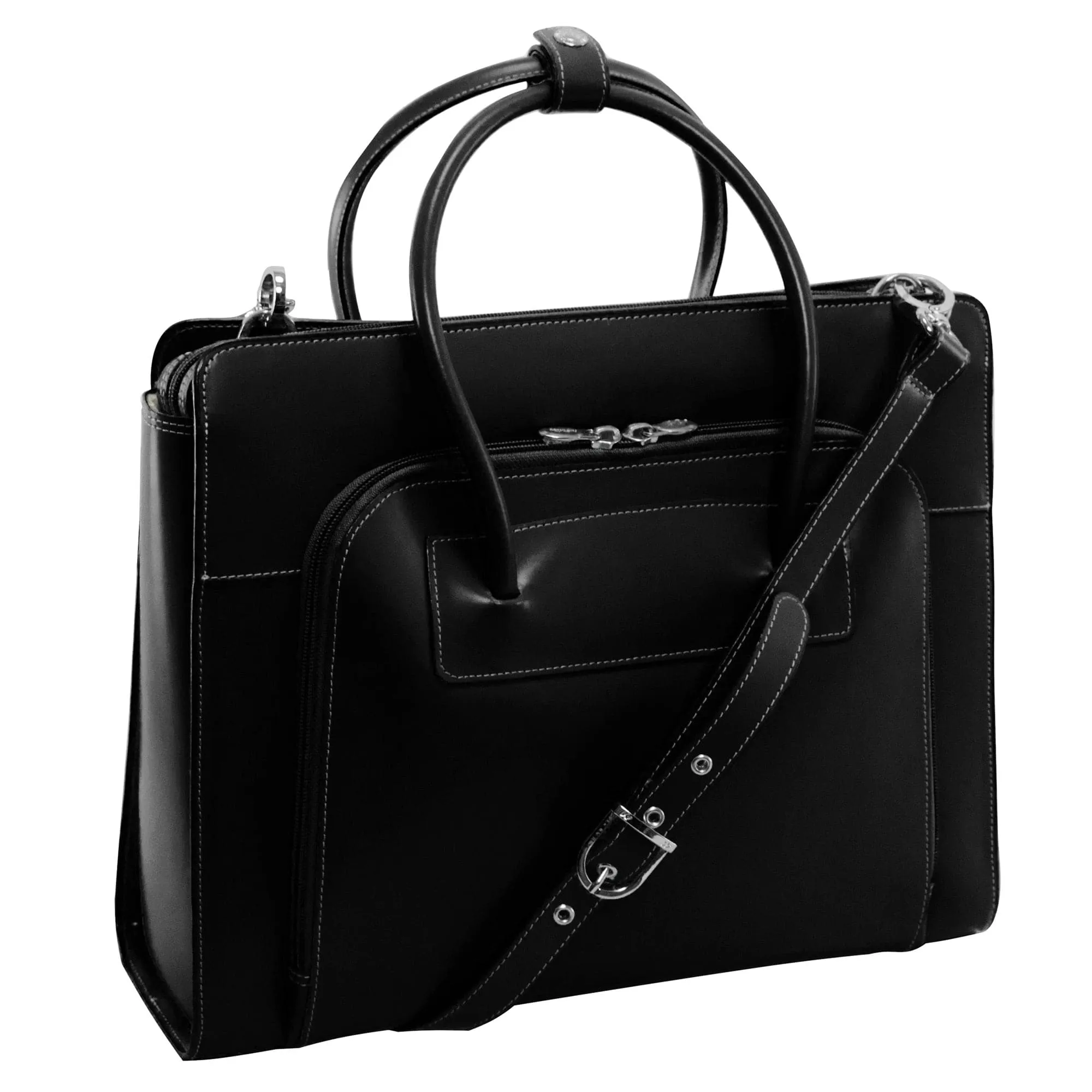 McKlein USA Lake Forest 15" Leather Laptop Briefcase