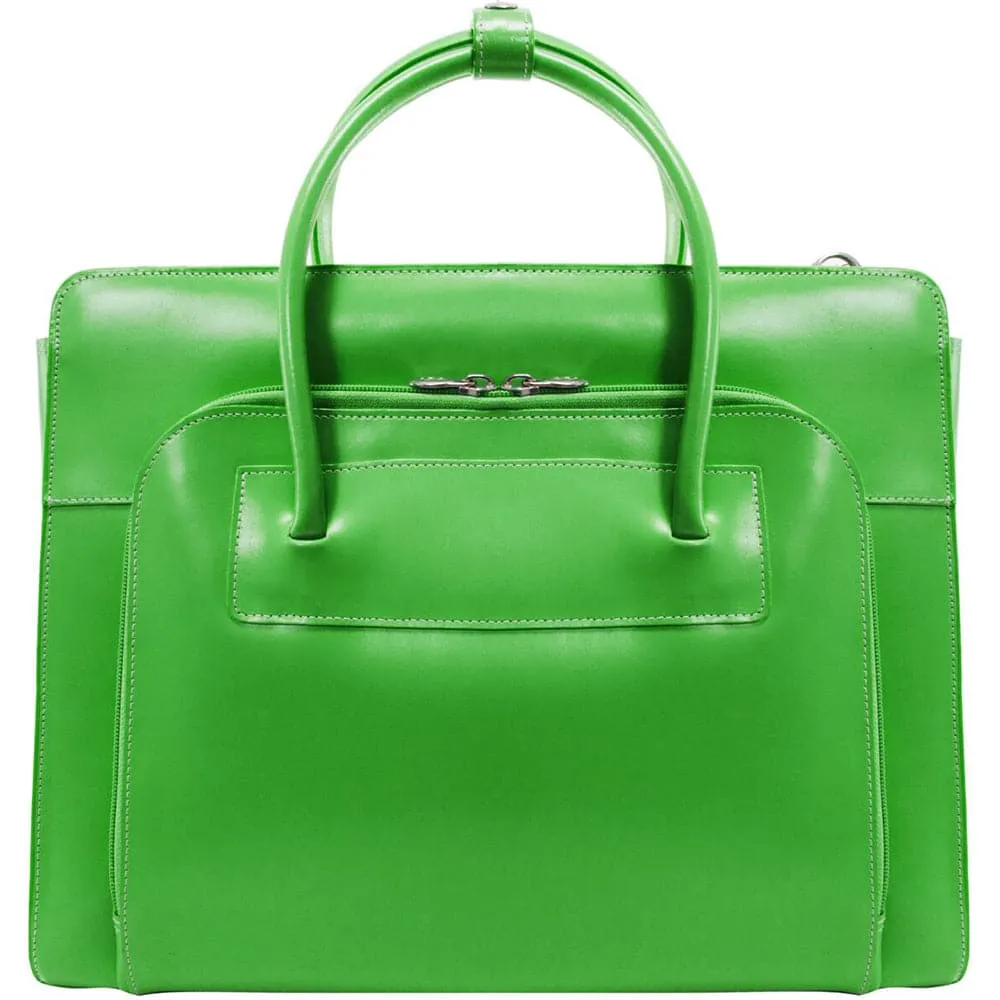 McKlein USA Lake Forest 15" Leather Laptop Briefcase