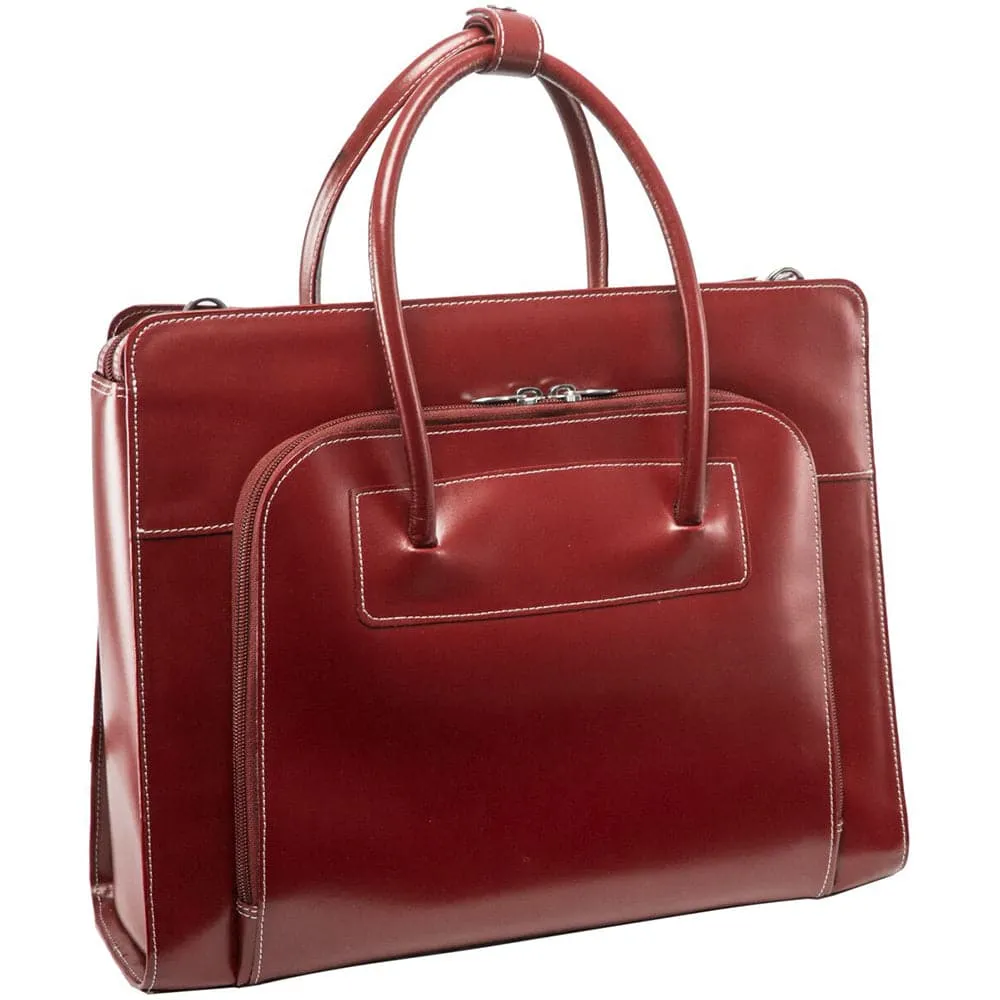 McKlein USA Lake Forest 15" Leather Laptop Briefcase
