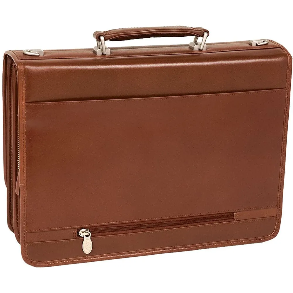 McKlein USA Lexington 15" Leather Flapover Double Compartment Briefcase