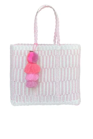 Medium Rose Mesh Citron Tote
