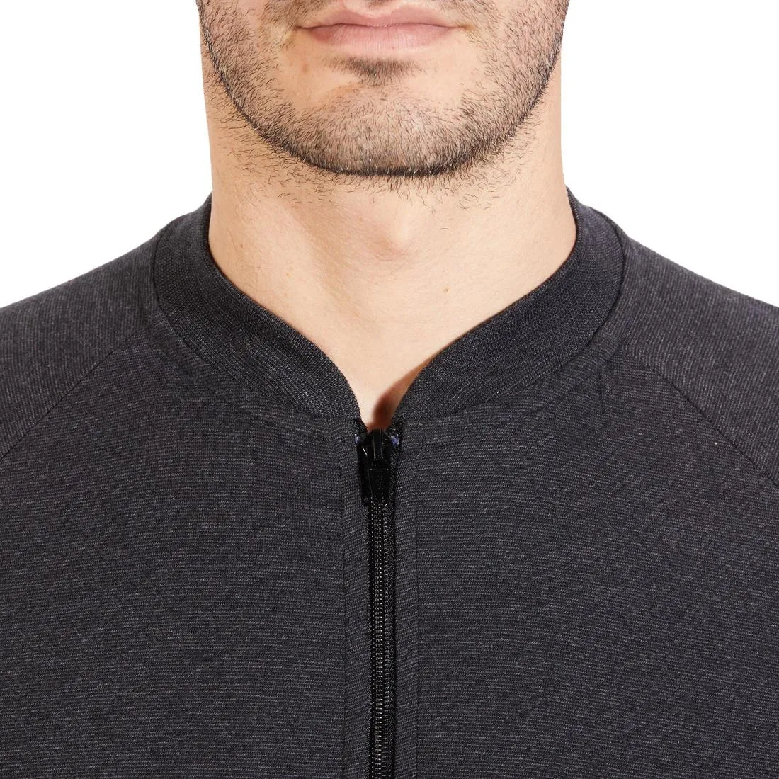 Men's Zip-Up Jacket 100 - Grey