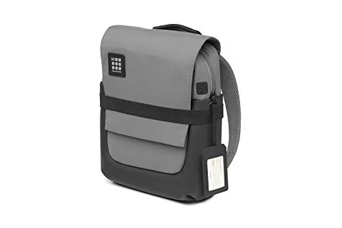 Moleskine ID Backpack, Slate Grey, Small - for Work, School, Travel & Everyday Use, Space for Devices, Tablet, Laptop, Chargers Notebook Planner or Organizer, Padded Adjustable Straps Secure Zipper